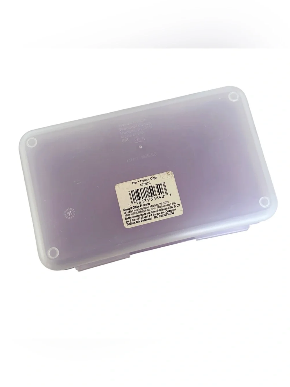 Spacemaker Vintage 90s Purple & Clear Pencil Case Box